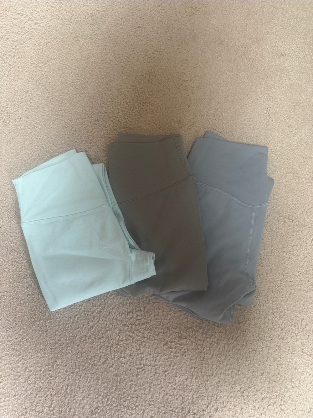 Women's High-Waist Leggings Pack - Mint, Gray, Slate Blue